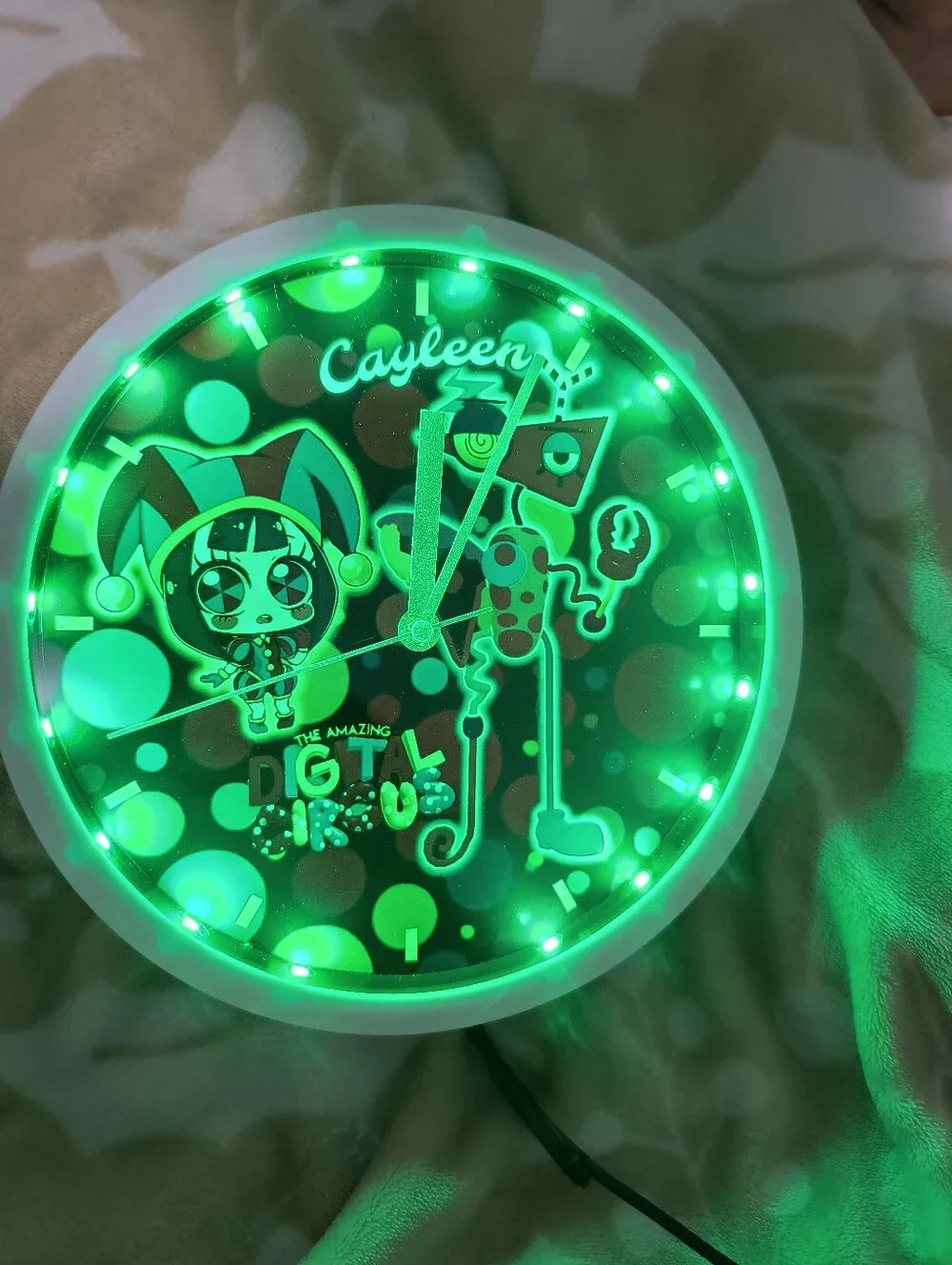 The Amazing Digital Circus LED Pop Art Wall Clock - Multicolor